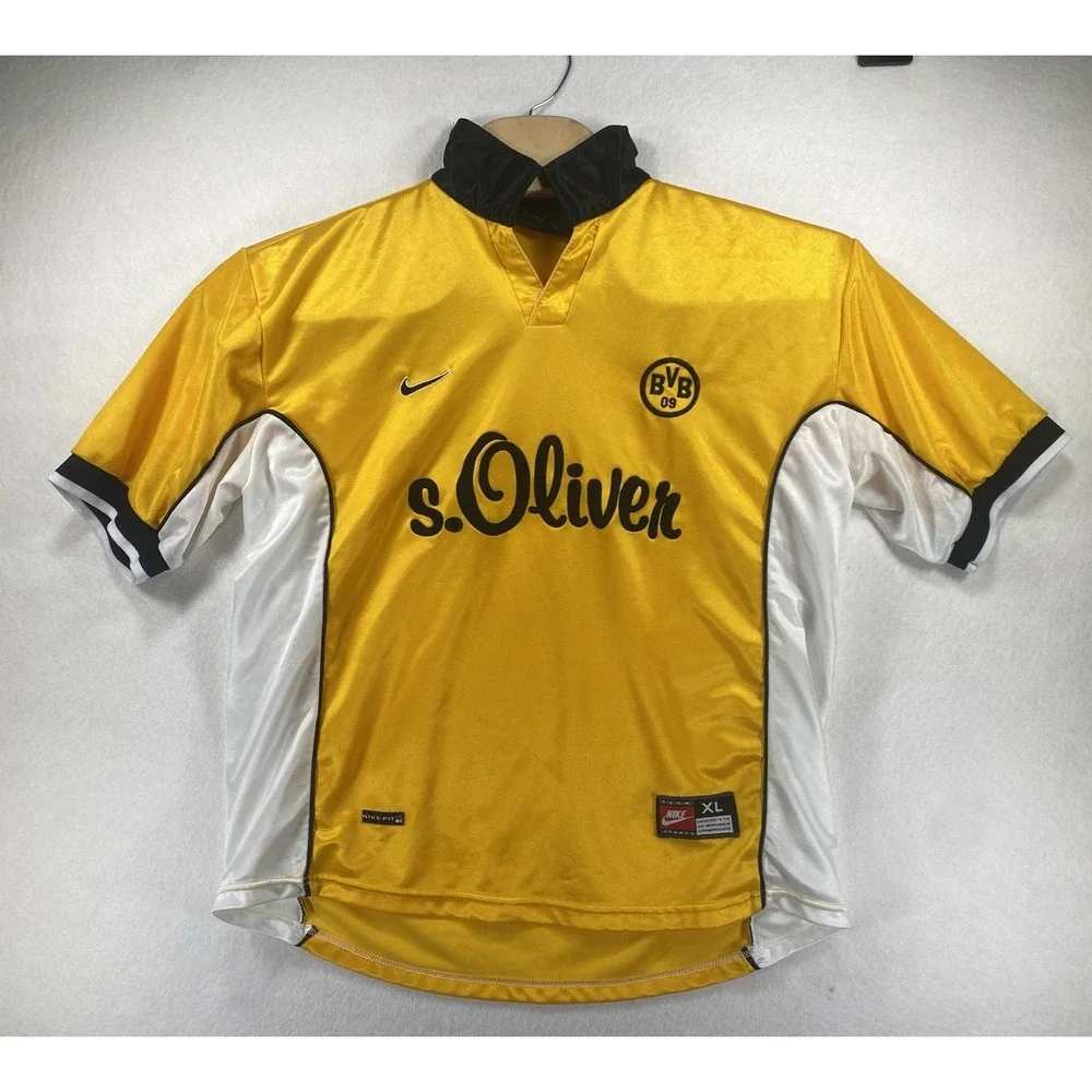 Borussia Dortmund 1998 1999 2000 Home Shirt Soccer Jersey Nike sz XL C20